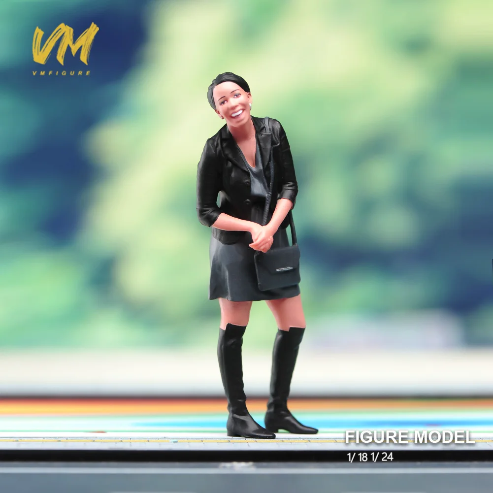 1/87 1/64 1/43 1/24 1/18 애니메이션 캐릭터 거리 장면에서 채팅하는 남성과 여성 그림 모델 미니어처 인형 장난감