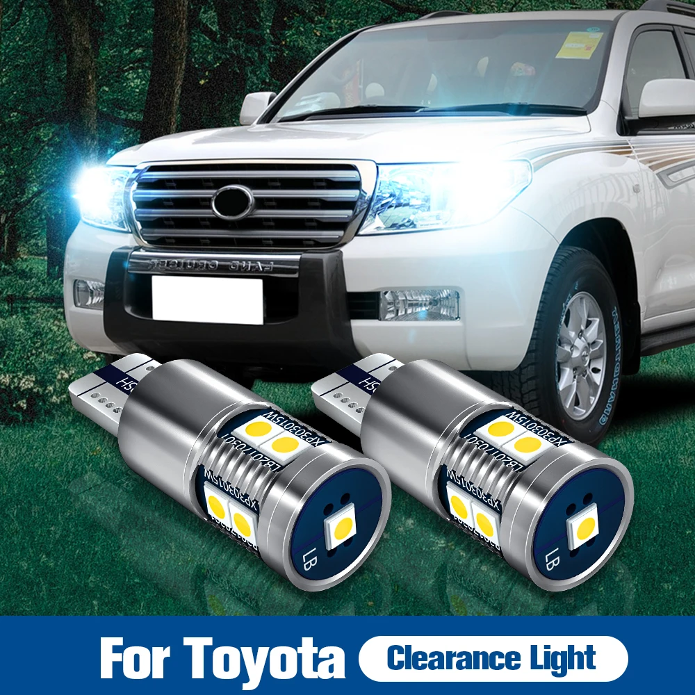 

2pcs LED Clearance Light Bulb Lamp W5W T10 Canbus For Toyota Avensis T22 T25 T27 Hiace Hilux Land Cruiser 100 200 Verso Rav4