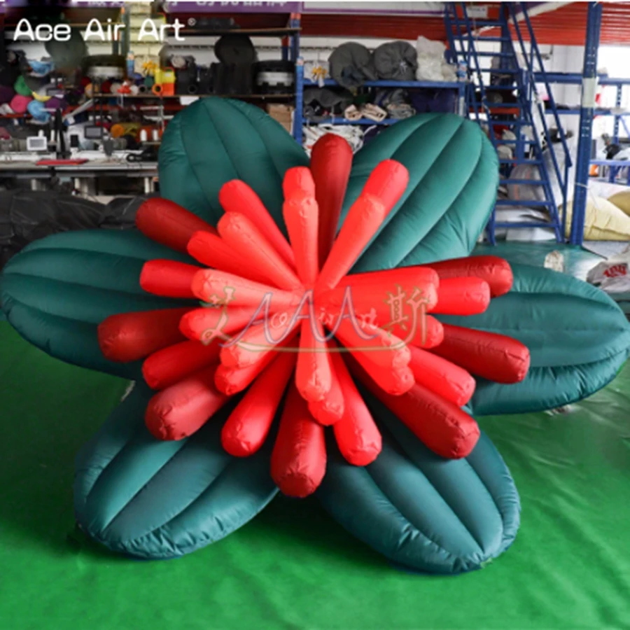 2023 New Arrival Elegant Inflatable Green Flower For Wedding Event Decor Made By Ace Air Art