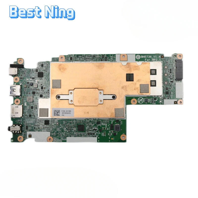 For Lenovo 500E Chromebook Laptop Motherboard BM5736-V1.4 Mainboard with CPU N3450 RAM 4G SSD 32G 100% Tested Ok