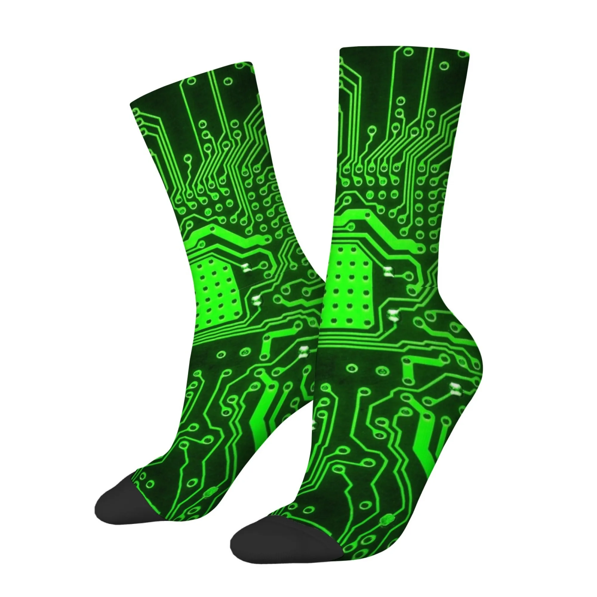 Fluorescent Chip Printed Men's Socks Non-slip and Skin-friendly Socks Funny Fashionable Harajuku Style Socks Happy Gifts