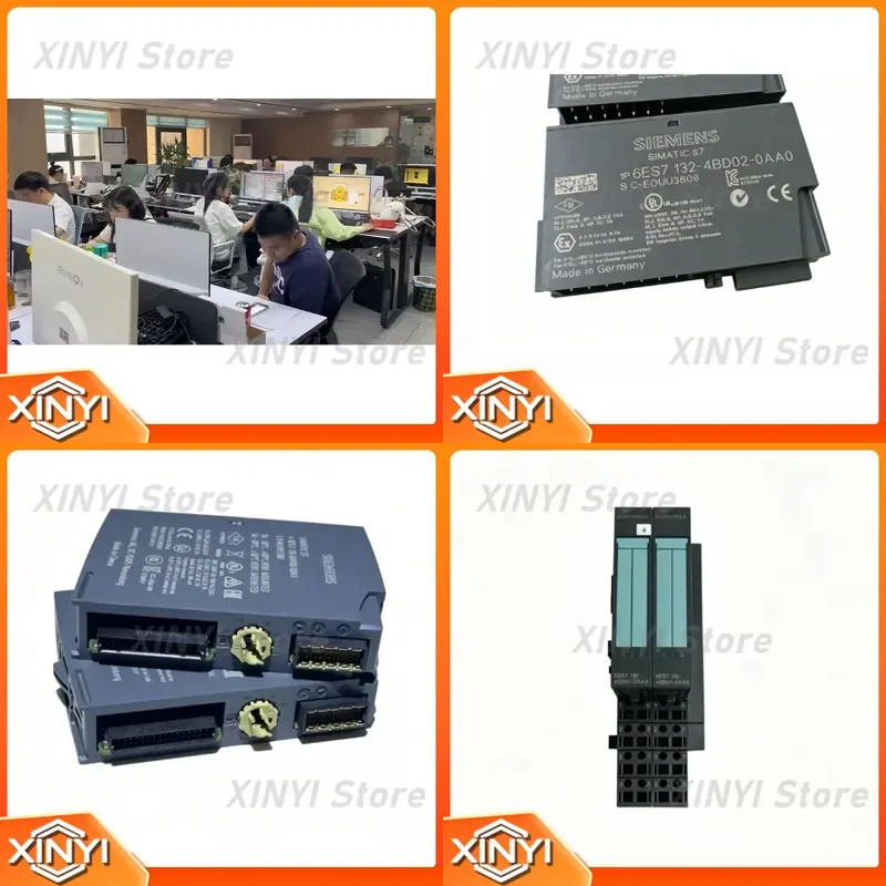 for 6ES7132-4BD02-0AA0 ET200S 4 Channel Digital Output Module DC24V 0.5A PNP Transistor DIN Rail Mount for Industrial PLC