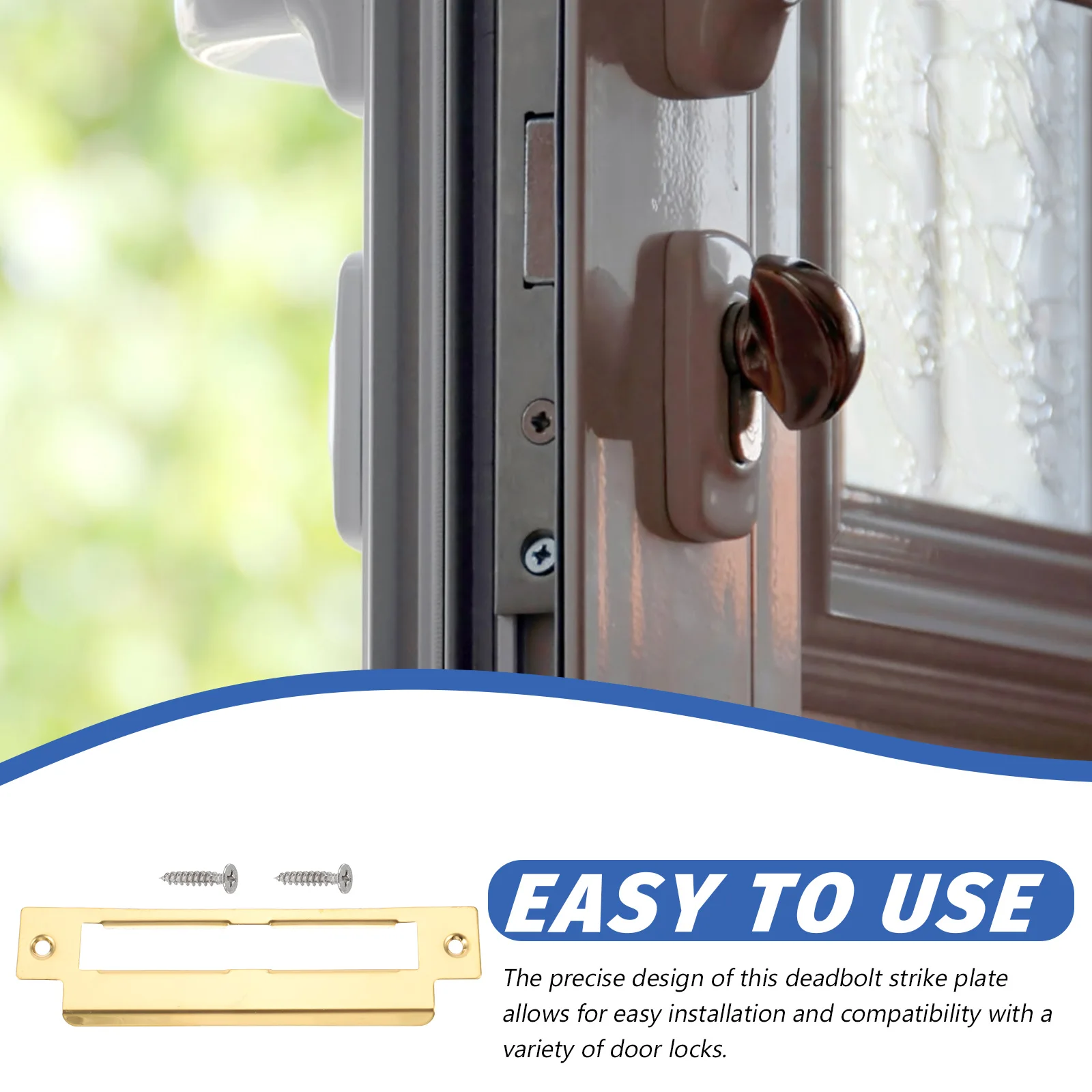 

Door Accessories Hole Filler Plate Repair Wooden Reinforcement