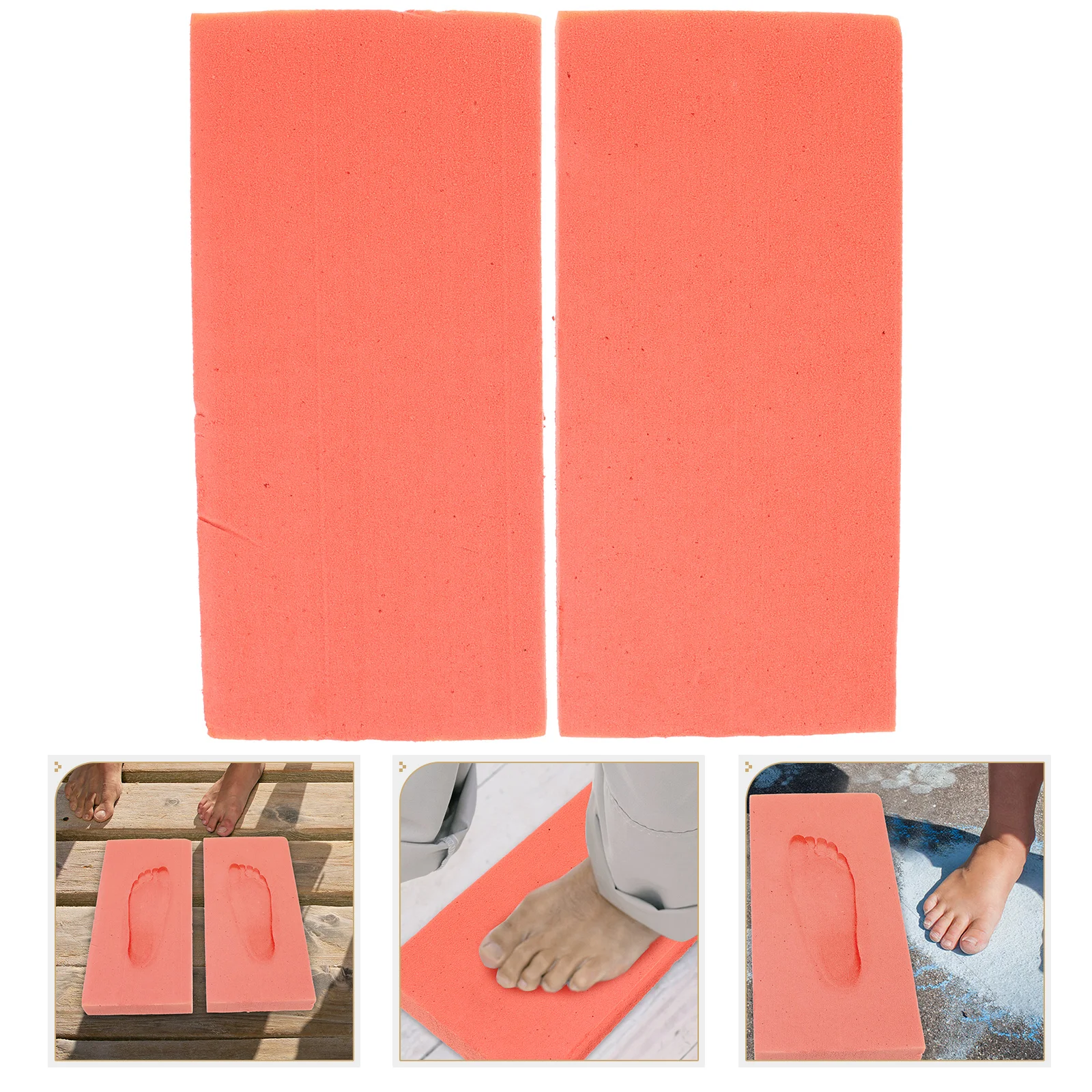 

Impression for Insole Double Feet Mold Foot Impression Footprint Box Peach Color 3D Printing Foot Correction Sole Inserts