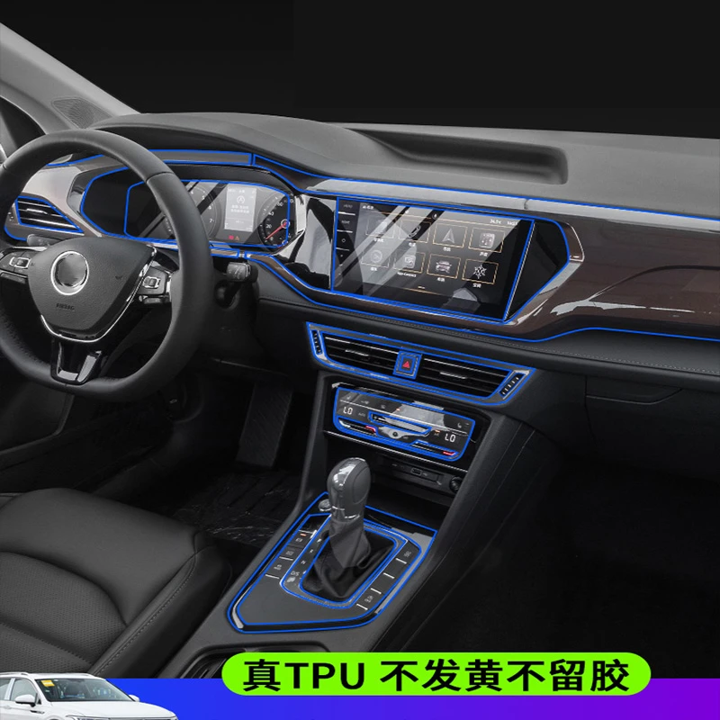 Tpu Transparent Film for VOLKSWAGEN VW Tharu 2021 2022 Car Protection Interior Stickers Center Console Gear Dashboard Door Panel