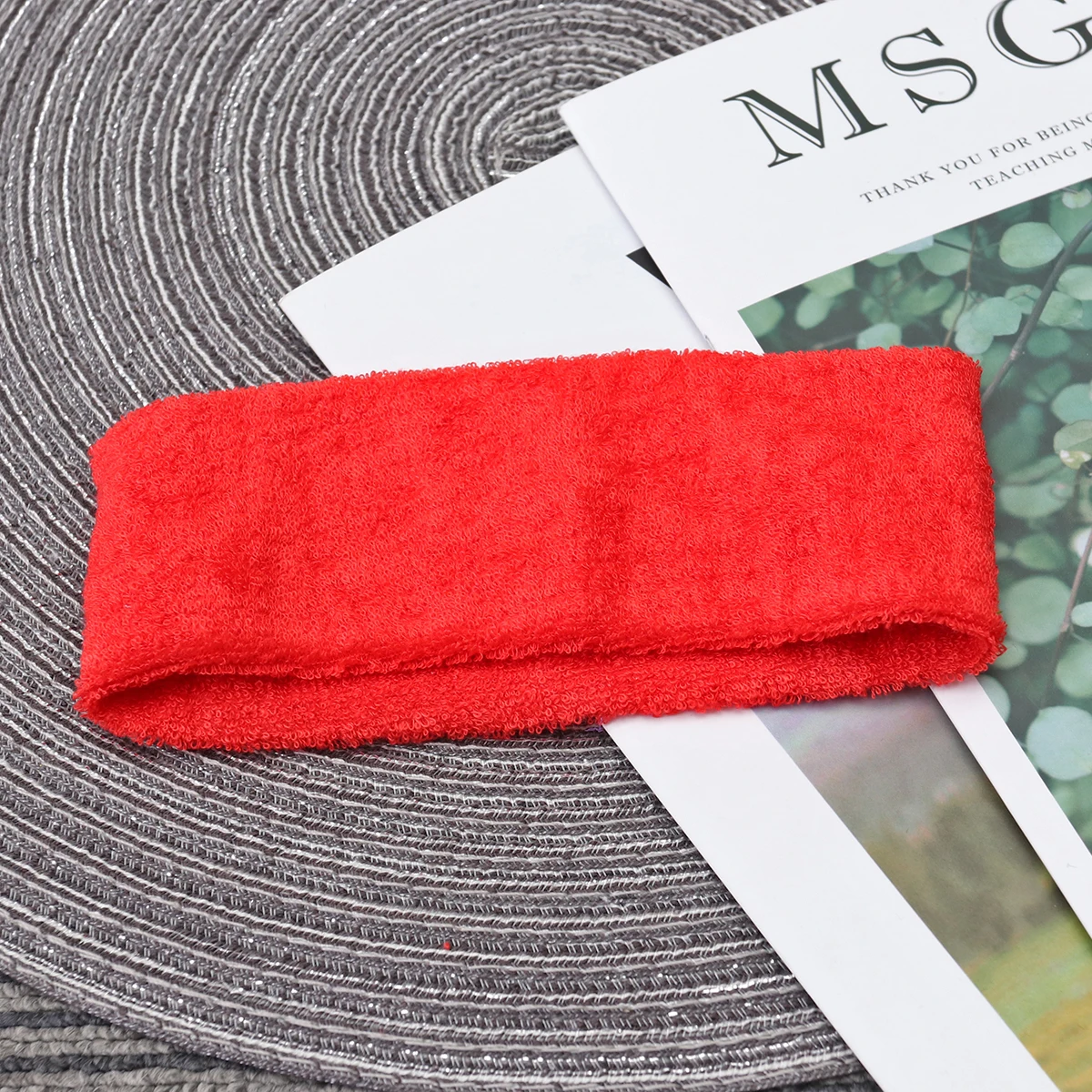 

Yoga Headband Microfibre Cotton Reusable Washable Adjustable Women Sports Fitness Spa Makeup Wrap Cloth Headband Red