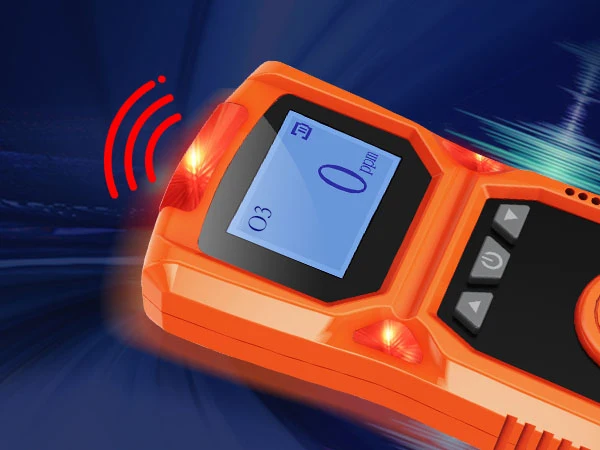 Rechargeable Personal Security Alarm O3 Ozone Gas Detector Industrial Usage Oxygen Measurement Device Ex Certificate LCD Display