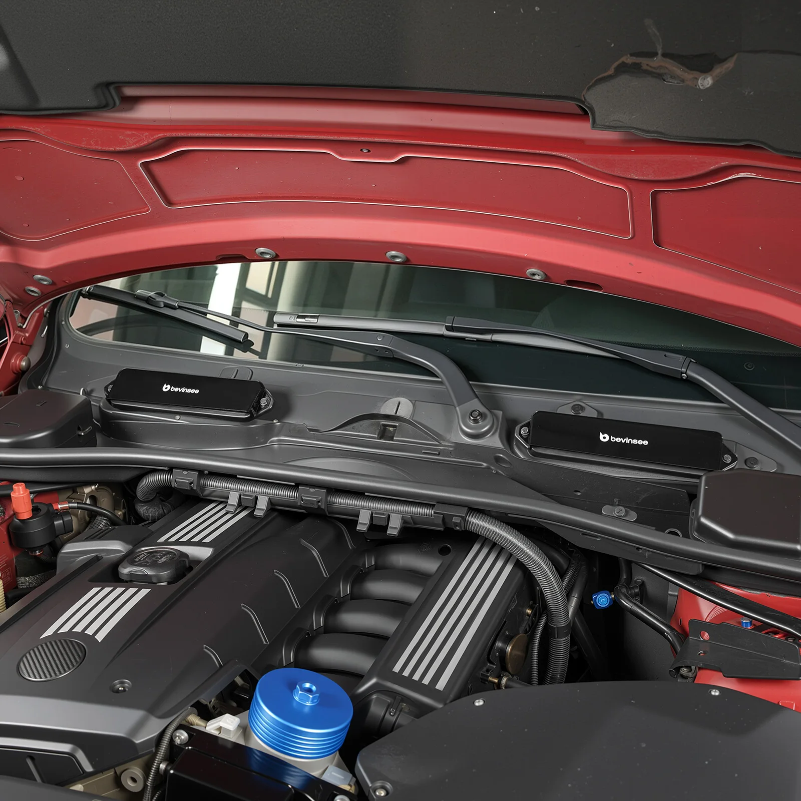 BEVINSEE Innenraumluftfilter & Wetterschutz-Kits für BMW E90 E91 E92 E93 E81 E82 E87 E88 2005-2013, X1 E84 2010-2015 – Detail 3