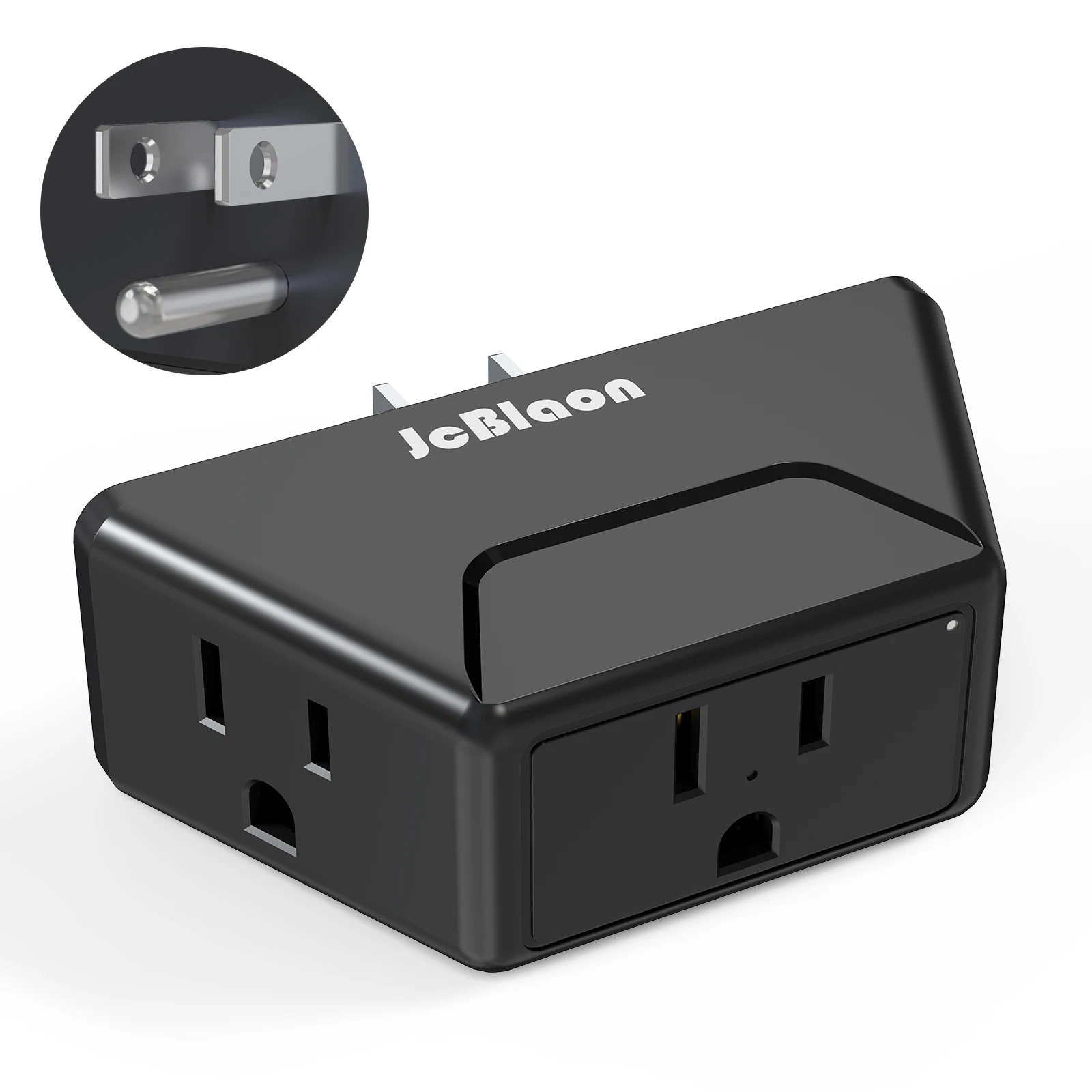 Multi Plug Outlet Extender-3 Way Angled Outlet Adapter,Cruise Ship Essentials,1875 W  US Plug Wall Mounted Multi Power Strip