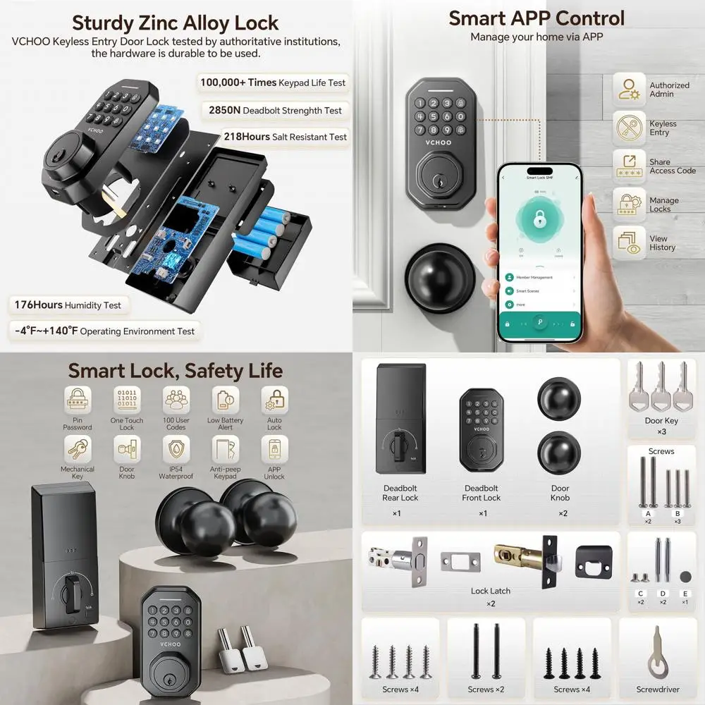 

Передняя кодовая панель с автоматической блокировкой, одноразовым паролем, простой установкой, защитой от подглядывания, класс защиты IP54, черный цвет.