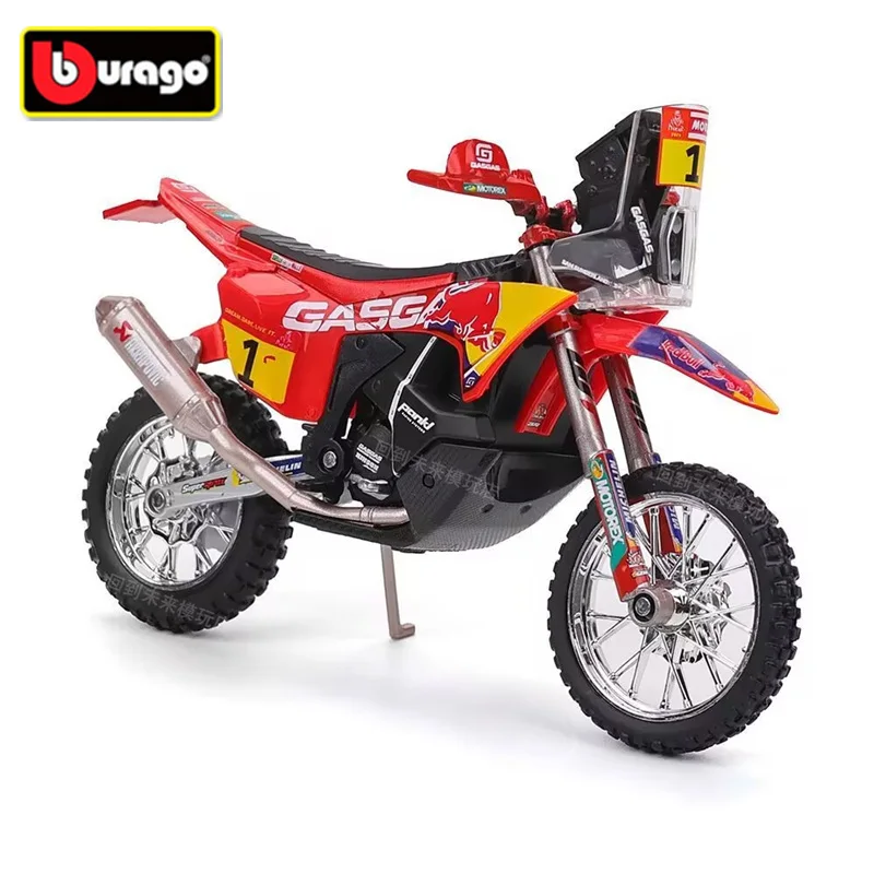 

Bburago 1:18 2023 GASGAS RX450F Alloy Racing Motorcycle Model Diecast Metal Cross-country Motorcycle Model Simulation Kids Gifts