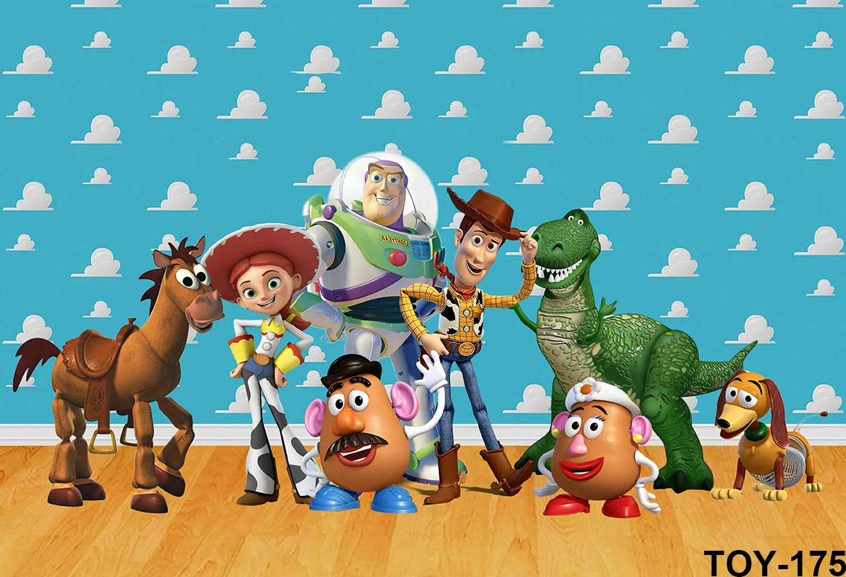 Баннер на день рождения, История игрушек, Фотофон для мальчиков, декор для дня рождения, украшения для торта, десерта, стола, Фотофон