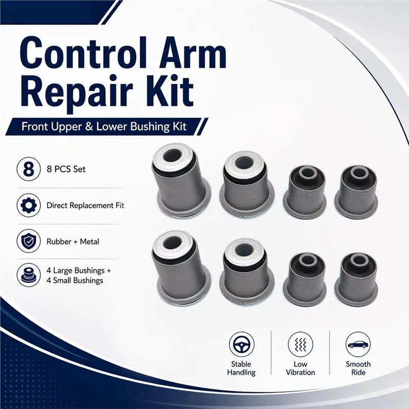 Front Uppe & Lower Control Arm Bushing For Toyota Tundra 01-07 48632-34010 48654-34010 48654-34020 48655-34010