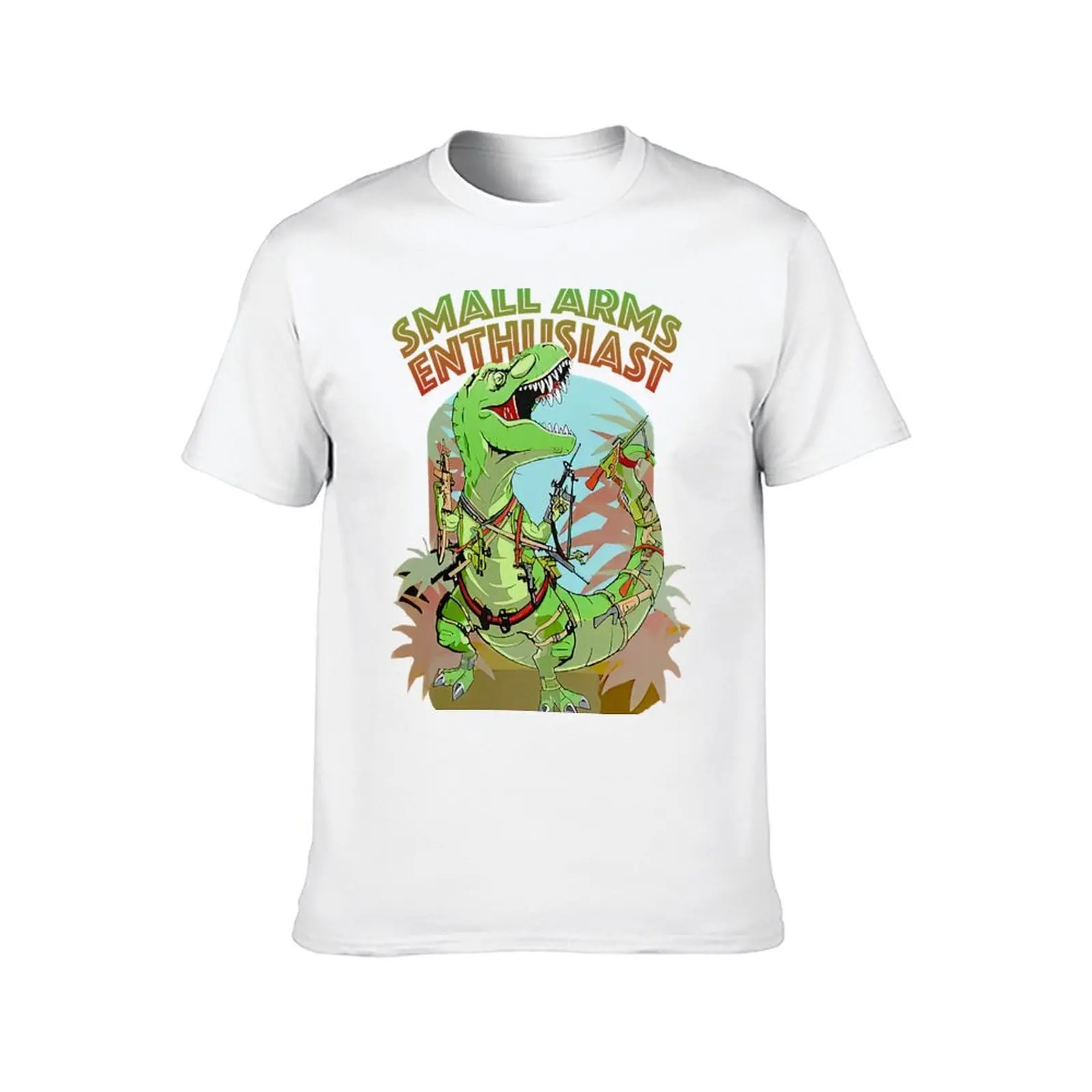 Small Arms Enthusiast Funny T-rex Dinosaur T-Shirt anime t shirts for man cotton t shirt man man t shirts graphic T-Shirt