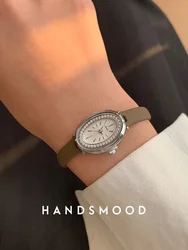 Luxury Watch for Women Black Leather Oval Waterproof Exquisite Quartz Handwatch Girl Vintage Top Brand Ladies Watch Gold