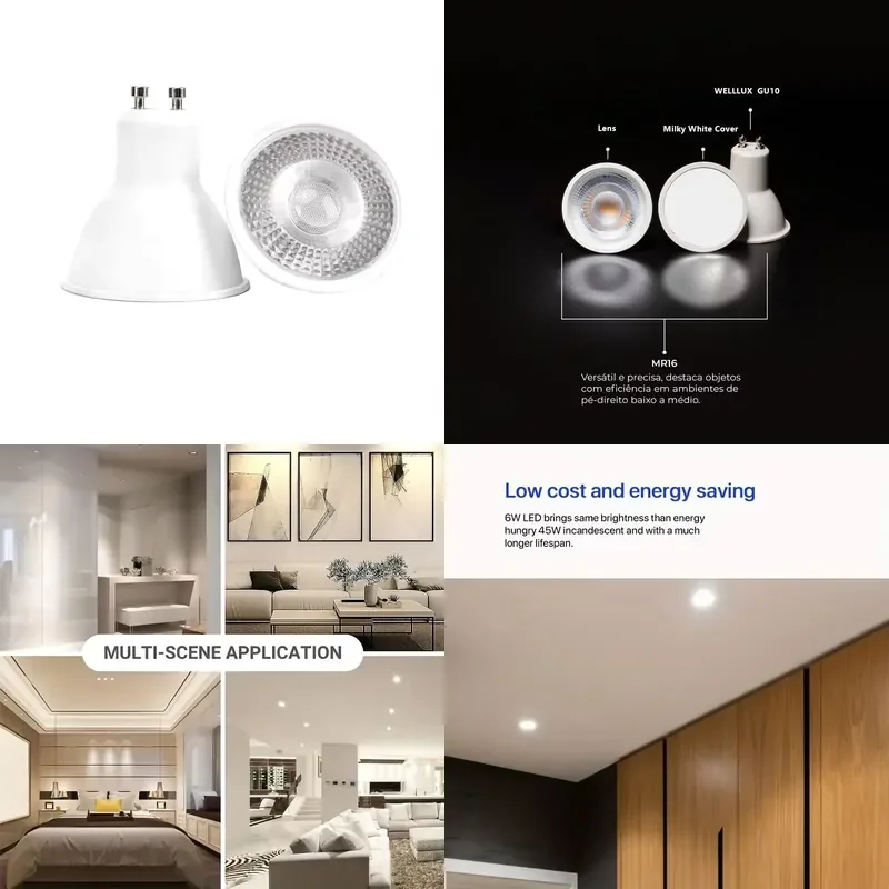 for MR16 GU5.3 LED Spotlight Bulbs High Quality Indoor Lighting Residential AC Aluminum CE Certified 10000 Hours Life