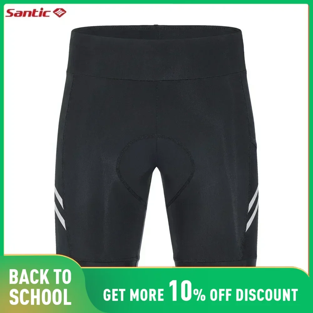 

Santic Men's Cycling Shorts Summer Riding Sports MTB Bike High Elasticity Shorts Breathable Lightweight 3D Sponge Cushion Pants