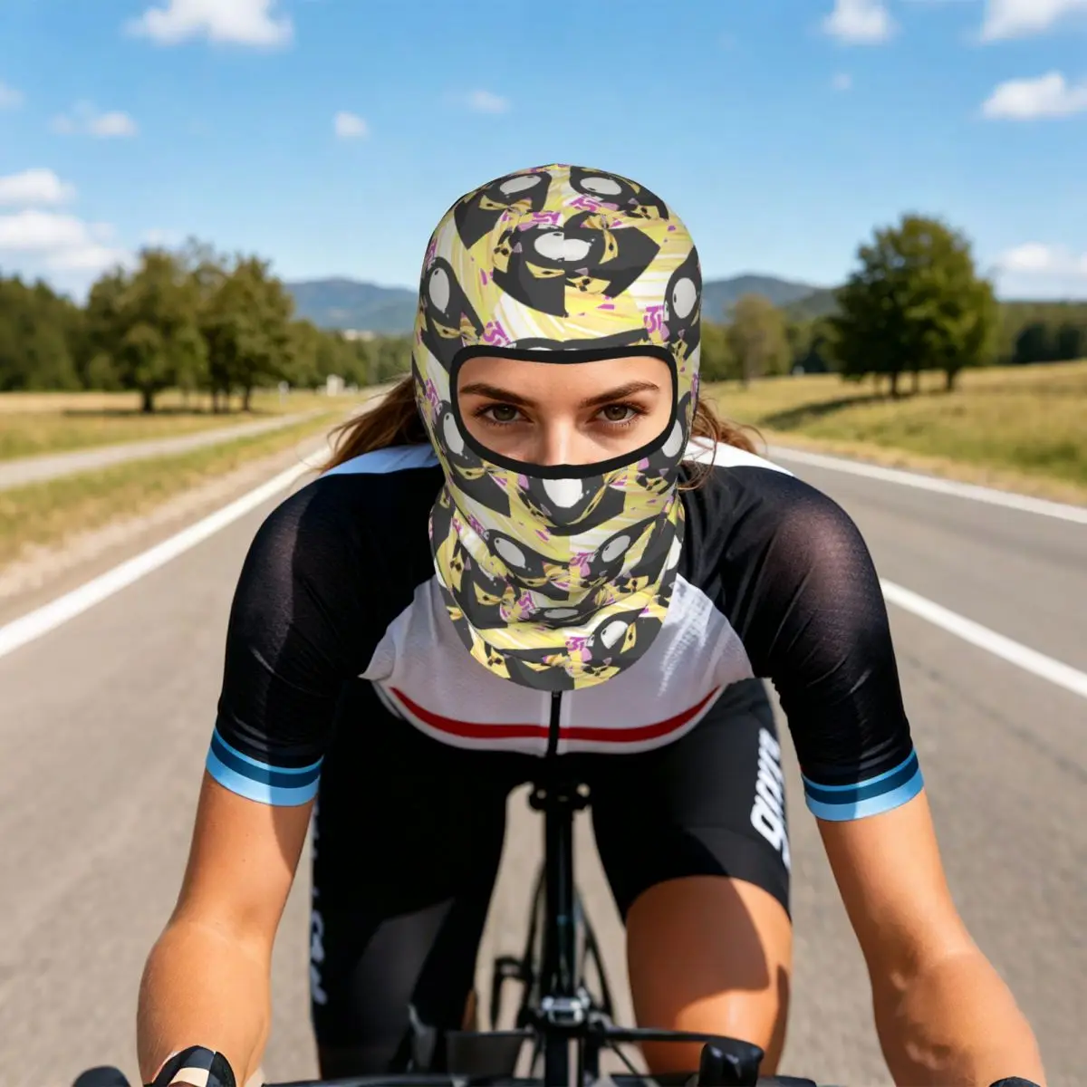 P-chan Ryoga Lost Pig Ranma 1/2 Adventure Comedy Thin Balaclava Full Face Mask Sun Protection Neck Gaiter For Motorcycle Outdoor