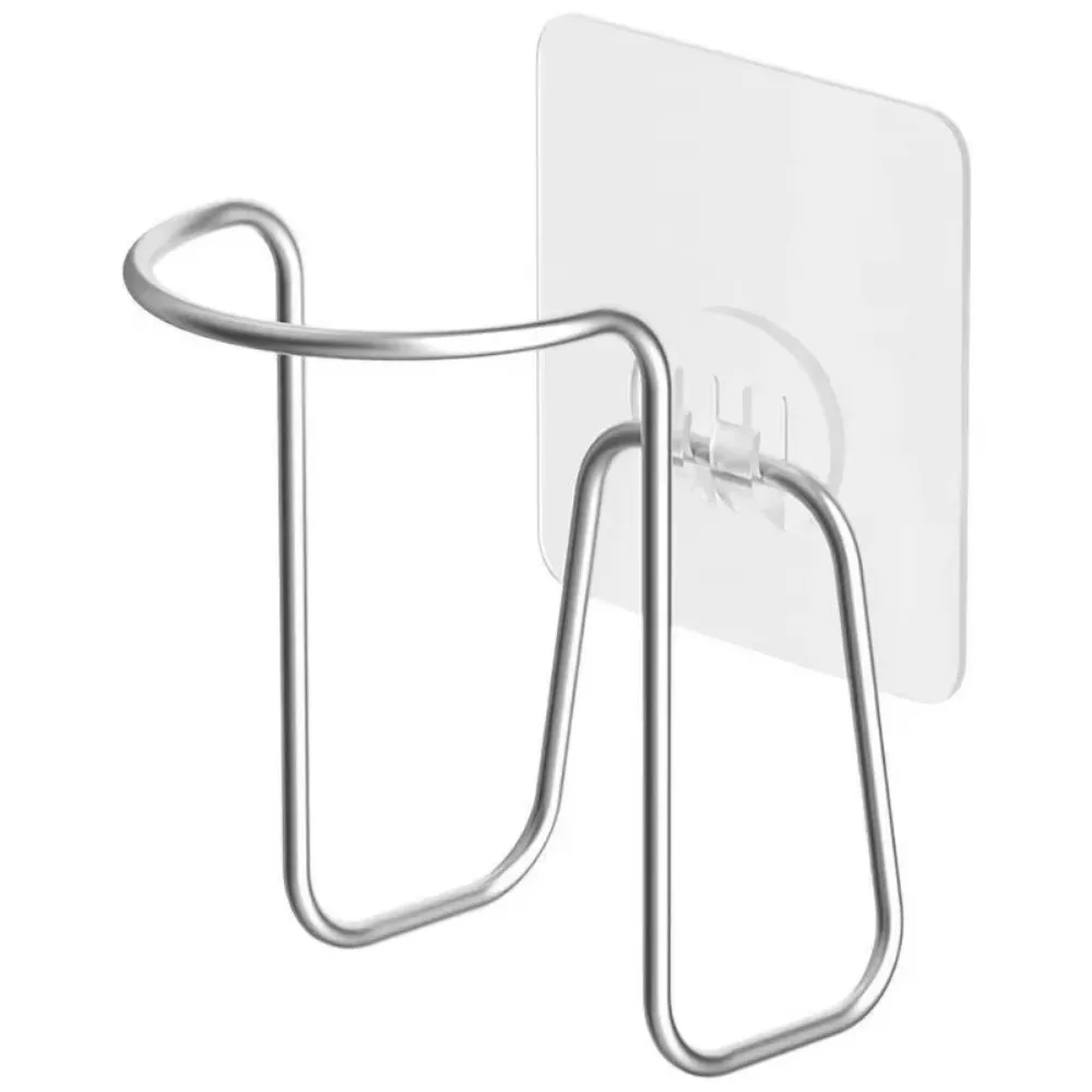 New Punch Free Wall Mounted Stainless Steel Water Cup Storage Holder for Kitchen Disposable Paper Cup Storage Rack