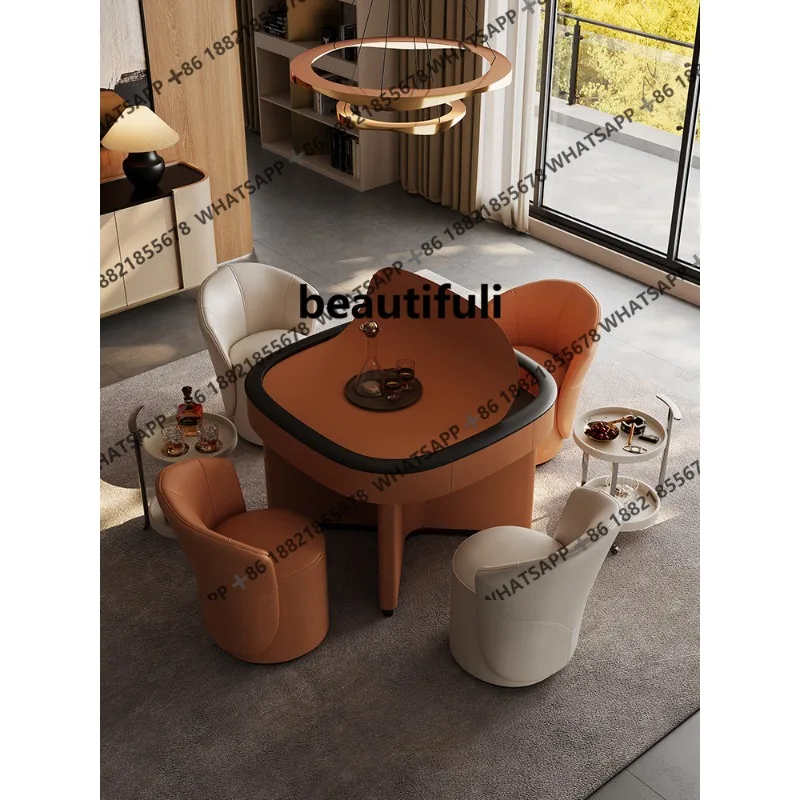 Fully automatic, minimalist high-end multi-function shuffle electric, mahjong table dining table