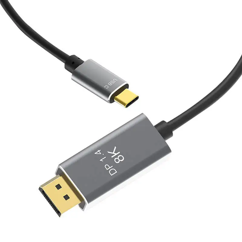 8K 120Hz Type C to DP 1.4 Adapter Type-c USB3.1 TypeC to DP Converter High Definition 4K 60HZ Display HD Cable 4K Dock Cable