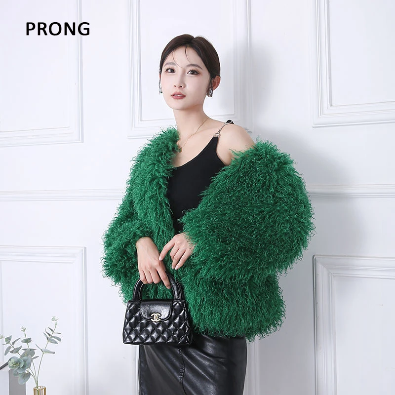 Casacos de pele do falso moda feminina 2024 outono inverno grosso quente manga longa jaquetas com bolsos casual elegante outerwear para mulher