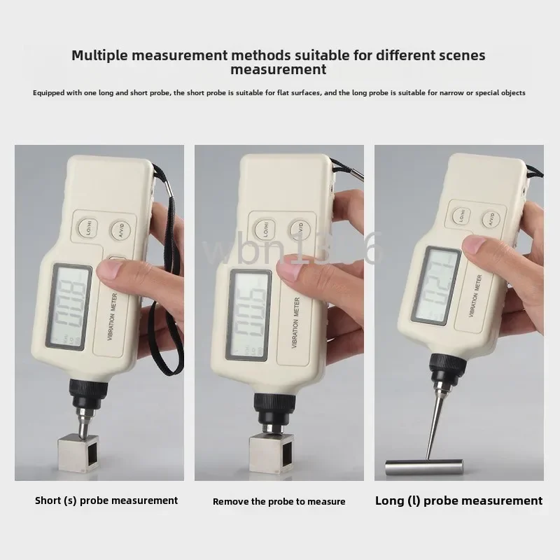 Portable digital vibration meter VM63A motor vibration displacement speed acceleration measurement