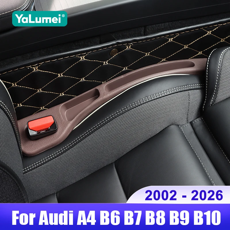 For Audi A4 B6 B7 B8 B9 B10 2002 - 2018 2019 2020 2021 2022 2023 2024 2025 2026 Car Seat Gap Crevice Storage Box Accessories