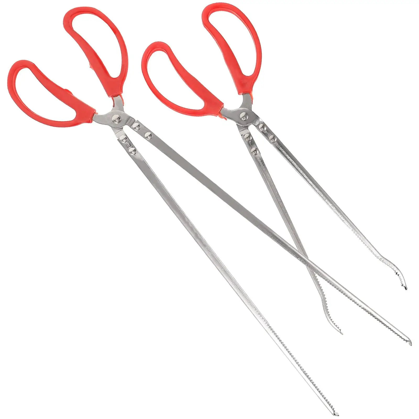 

2 шт. щипцы для ловли рыбы, зажим для морского краба, металлические инструменты, длинная длина, нескользящий зажим для ловли рыбы, открытый кемпинг, H инструмент для мусора