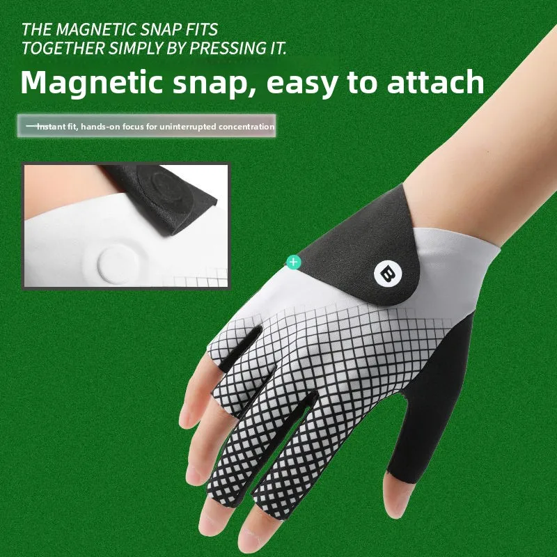Professional Billiard Gloves Lightweight Breathable Three-Finger Ladies And Gentlemen High-End Anti-Slip Table Tennis Gloves