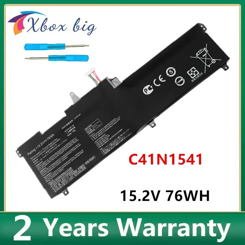 New C41N1541 15.2V 76WH Laptop Battery For ASUS ROG  GL702VM GL702VS GL702VT GL702 GL702V GL702VM1A 0B200-02070000