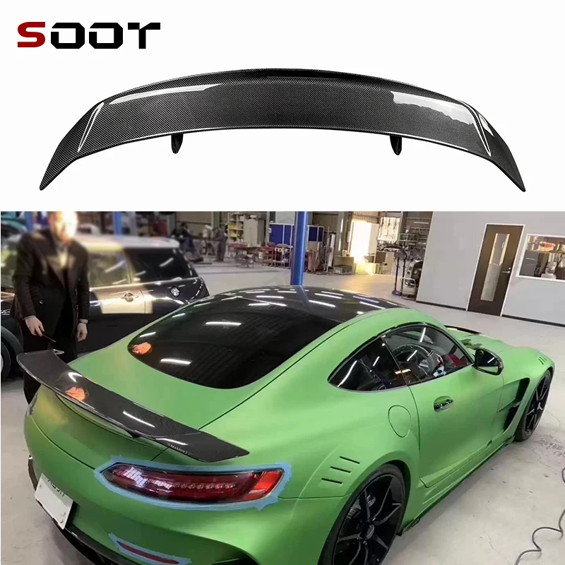 

For Mercedes Benz AMG GT GTR Carbon Fiber/Forged carbon Tail fins Rear Spoiler Rear Wing Tail Trunk Spoilers Upgrade Auto Parts
