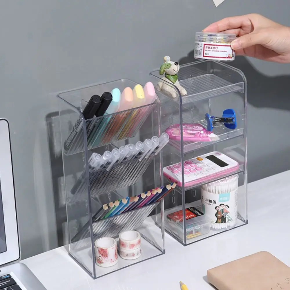 

Новые пластиковые витрины для ювелирных изделий, прозрачные штабелируемые коробки для хранения косметики, портативная вертикальная подставка для губной помады, стойка для женщин и девочек