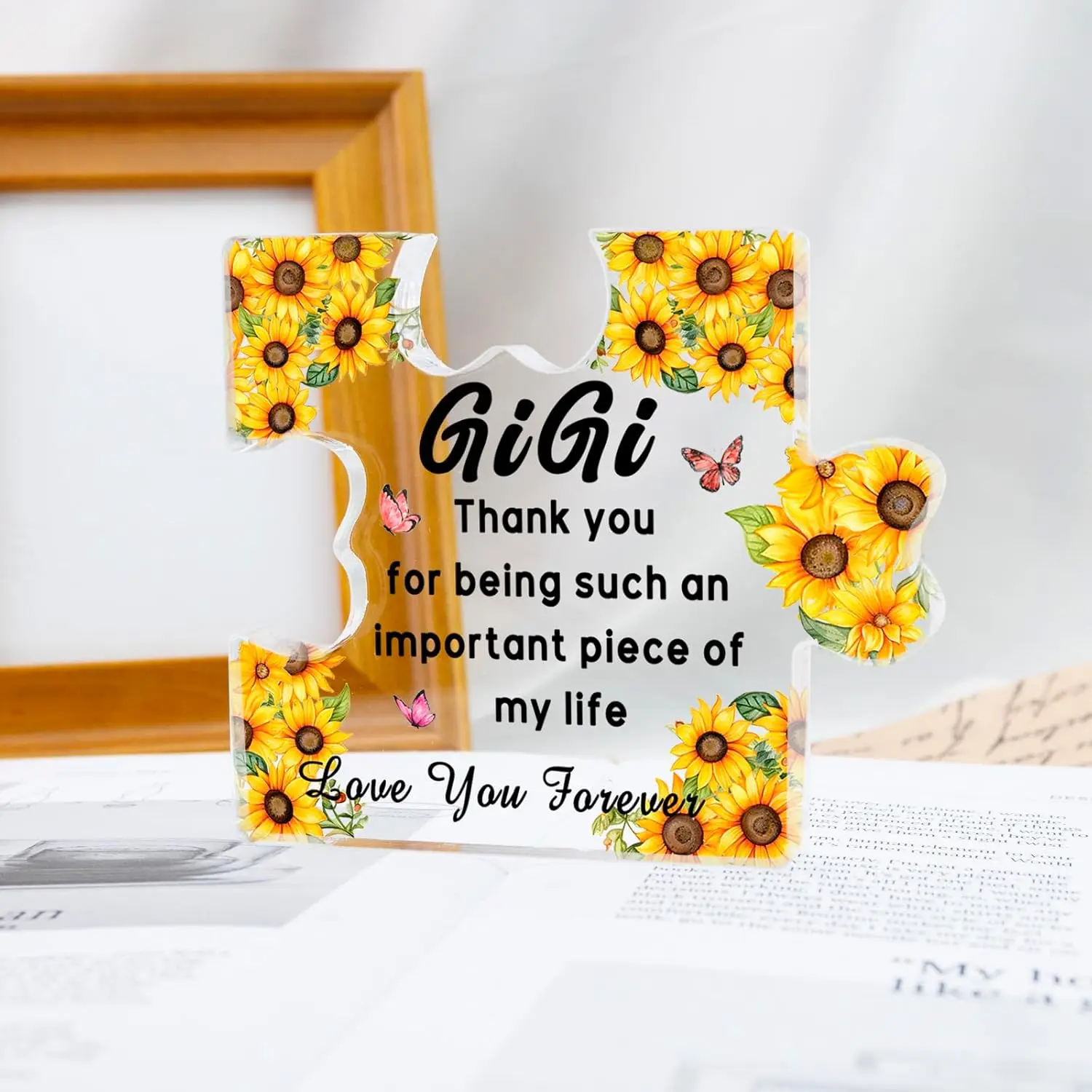 هدايا جيجي هدايا عيد ميلاد الجدة من الأكسدة لوحة أكريليك هدية جيجي لعيد الأم هدية عيد الميلاد ديكور #5