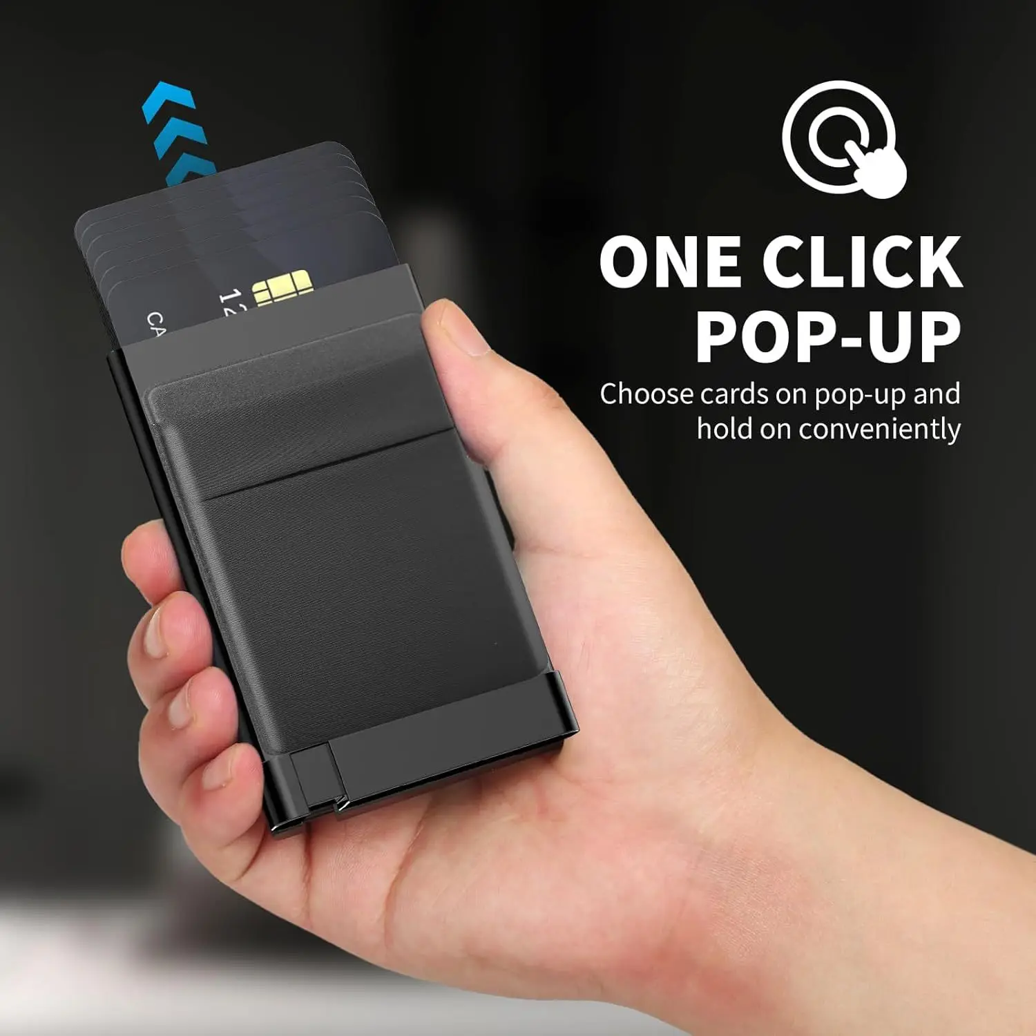 Anti-theft Card Holder RFID Protection Wallet, Aluminum Alloy Design, Lightweight & Theft-resistant for Safe Daily Card Storage
