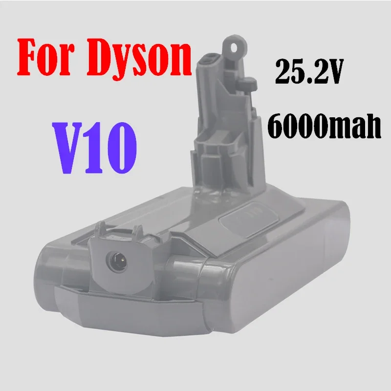 

25.2V For Dyson Battery 6.0ah Lithium Replacement Battery Vacuum Cleaner V10 Absolute SV12 V10 Fluffy V10 Motorhead 2020 Newest