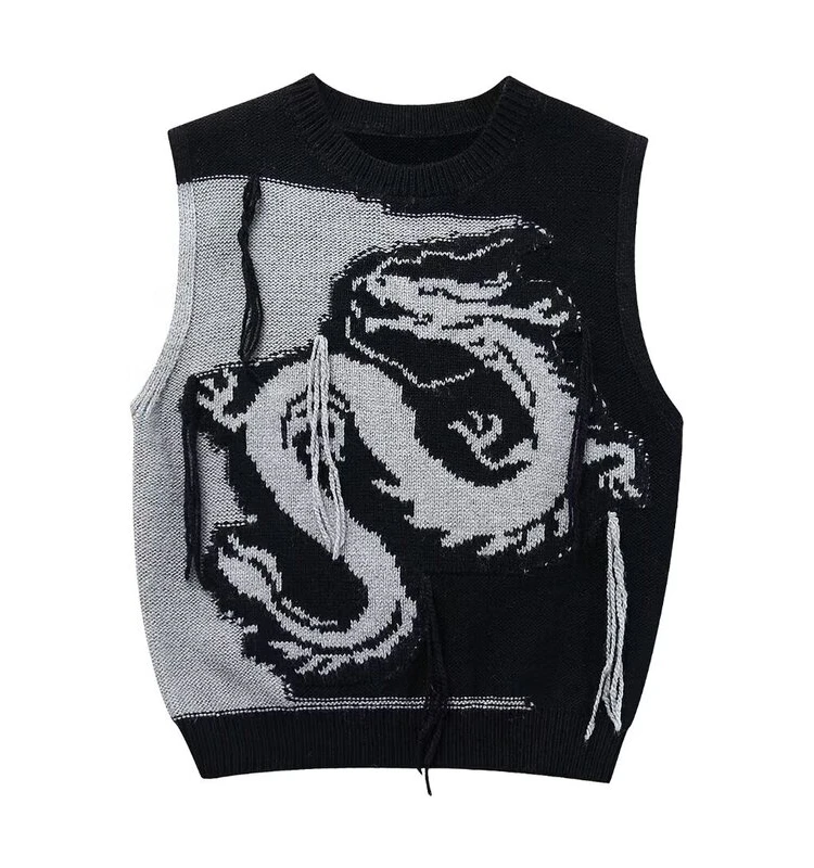 

Spring 2024 Women's Knitted Animal Pattern Vest Slimming Versatile Commute Sle Regular Length Made of Other Material 00%