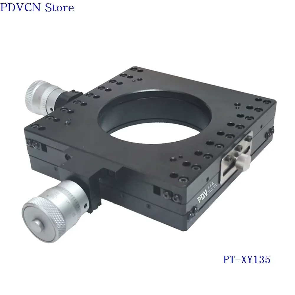 Manual XY translation stage - hollow displacement stage - two-axis platform PT-XY125