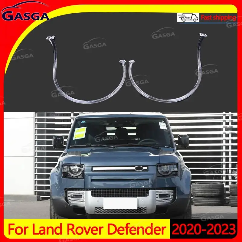 GASGA New For Land Rover Defender 2020 2021 2022 2023 Car DRL Headlight Light Guide Strip Daytime Running Light Tube Bar