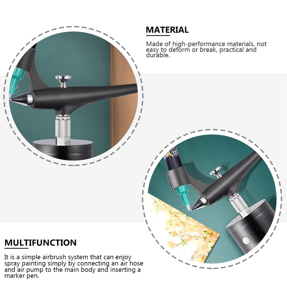 Imagem -04 - Sistema de Aerógrafo Marcador para Colorir para Modelo de Alimentação por Gravidade Ferramenta Pequena para Pulverização de Tinta Plástica