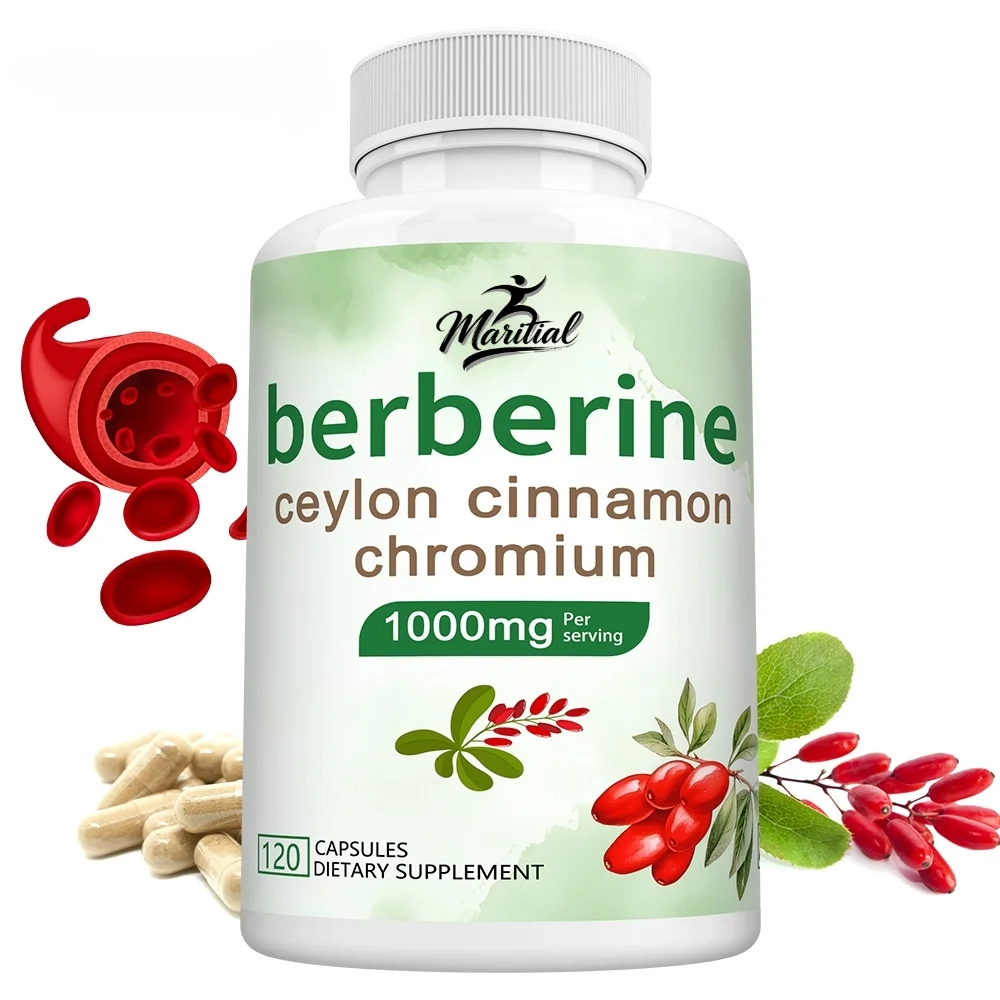 Berberine Hci With Ceylon Cinnamon Capsules - Cardiovascular And Digestive , Supports Immune System, Antioxidant