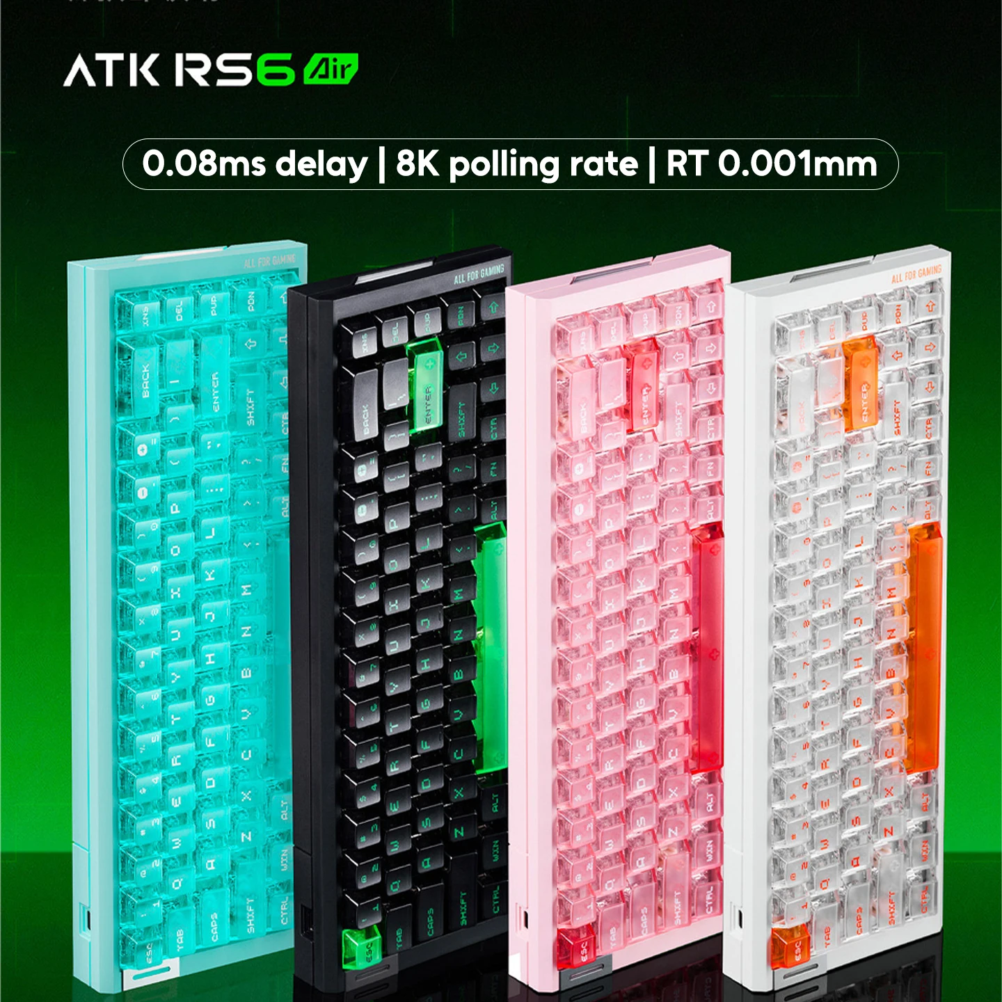 RS6 Air RS63AIR Wired Gaming Magnetic Mechanical Keyboard Rapid Trigge 0.001mm 0.08ms 8K Return Wired Gamer RGB Hotswap Keyboard