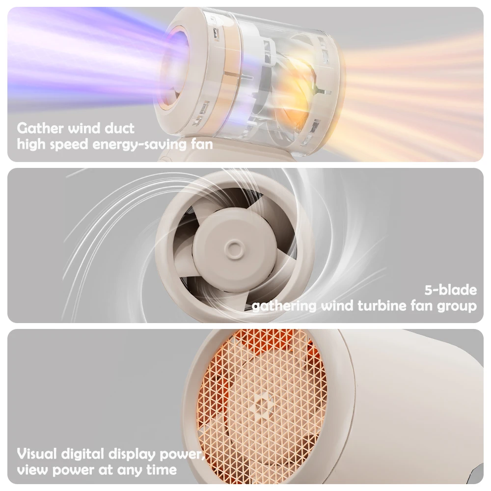 2025 novo mini ventilador de potência turbo portátil 10 m/s velocidade do vento 3600mah usb recarregável ventilador de alta velocidade ventilador violento mini design de bolso
