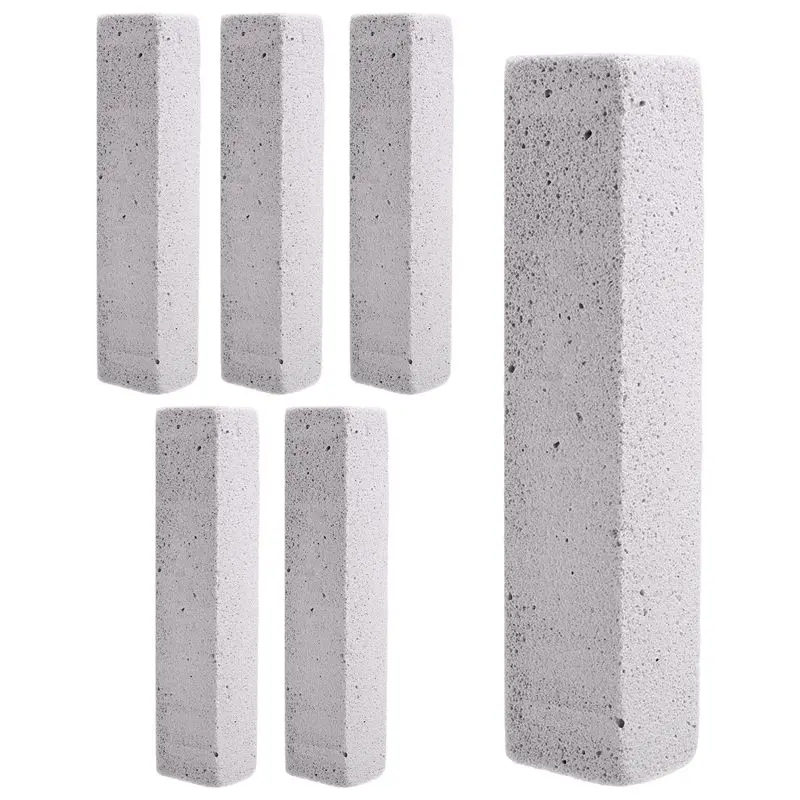 6 Pack Pumice Stone Toilet Bowl Clean Brush, Remove Toilet Bowl Hard Water Rings, Calcium Buildup And Rust Suitable Top-Rated