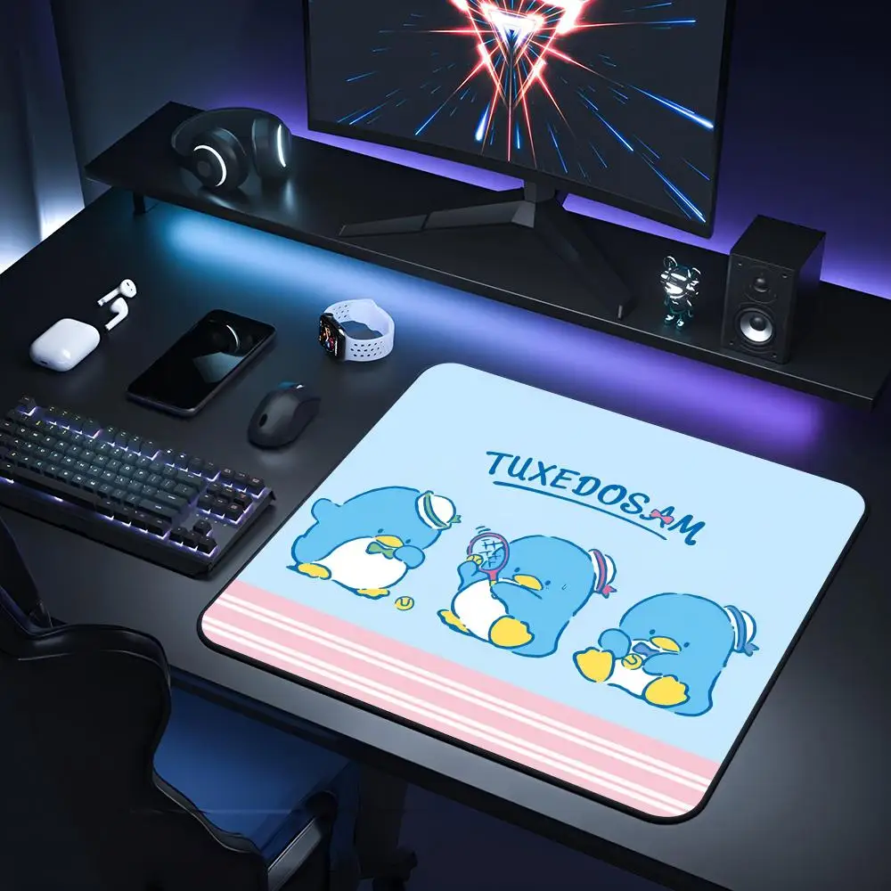 Tuxedo Sam Mouse Pad Gaming Laptops Keyboard Mat Deskmat Pc Accessories Desk Protector Mousepad Gamer Mats Anime