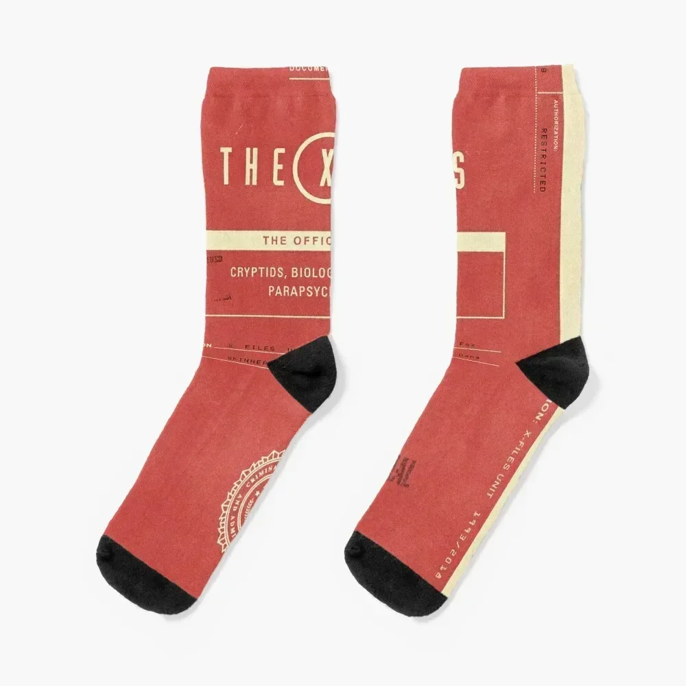 

The X-Files FBI Official Folder Socks set christmas stocking Argentina Wholesale Girl'S Socks Men's