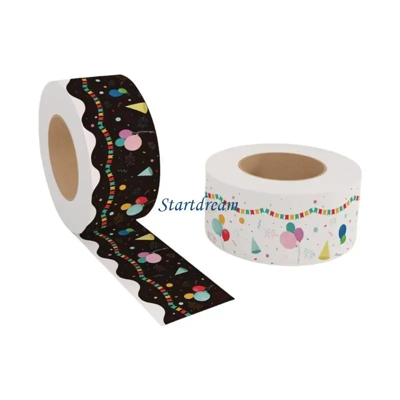 

Colorful Balloon Bulletin Board Border Trim Sticker for Classroom Notice Board K92C