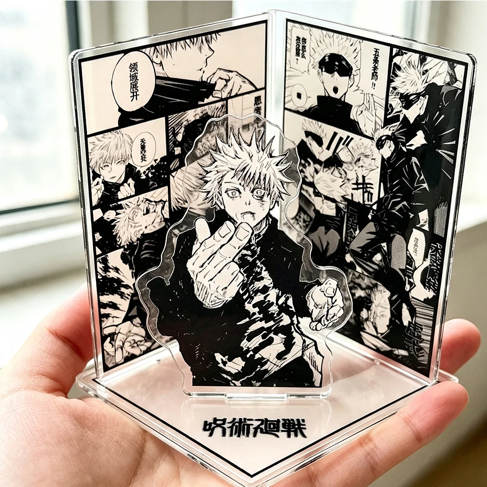 Gojo Satoru Acryl-Standfigur Jujutsu Kaisen Anime-Zubehör Modische Exquisite Kreativität Szenen-Acryl-Dekoration – Detail 2