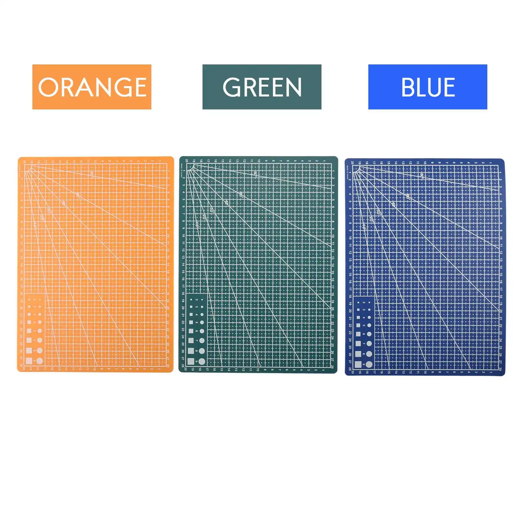 A41Z-3Pcs A4 Cutting Mat Pad Patchwork Cut Pad Patchwork Tools Diy Tool Cutting Board Double-Sided Self Healing Cutting Pad