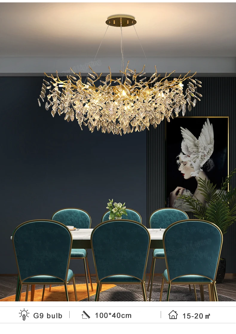 Lampadario A Sospensione In Cristallo ZQH 4 Luci E14 | Retro Oro, Plafoniera Soffitto 40 Cm, Per Soggiorno E Ristorante, Nero Oro